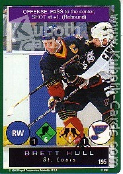 NHL 1995 / 96 Playoff One on One - No 195 - Brett Hull