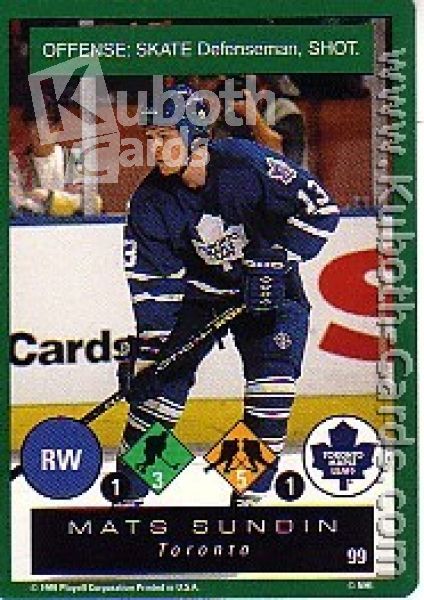 NHL 1995 / 96 Playoff One on One - No 99 - Mats Sundin