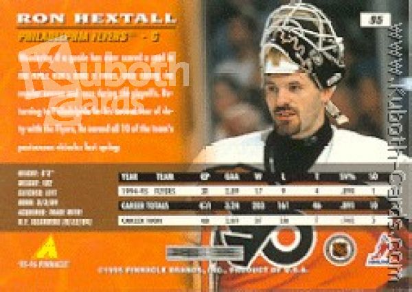 NHL 1995 / 96 Pinnacle - No 95 - Ron Hextall