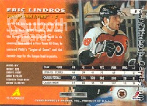 NHL 1995 / 96 Pinnacle - No 9 - Eric Lindros