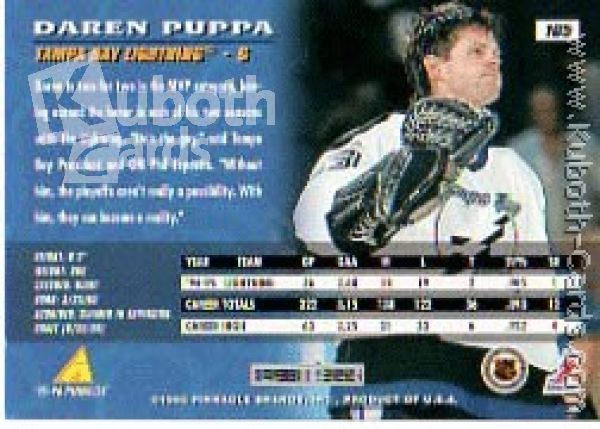 NHL 1995 / 96 Pinnacle - No 105 - Daren Puppa