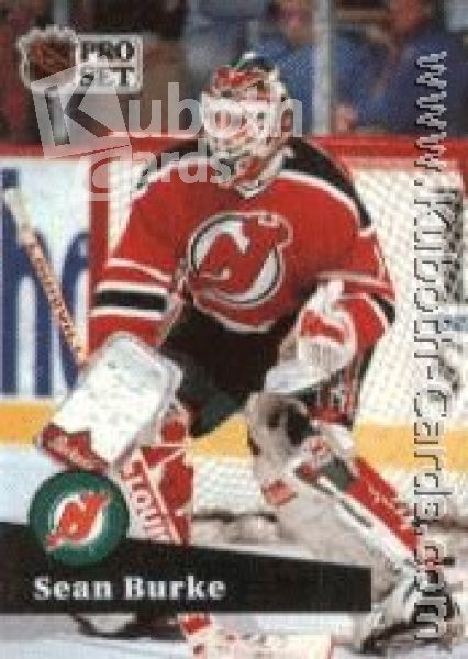 NHL 1991-92 ProSet French - No 132 - Sean Burke