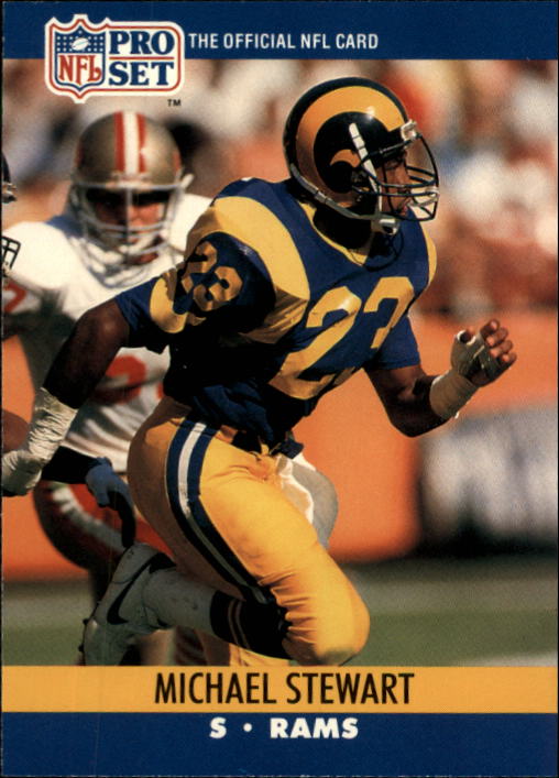 NFL 1990 ProSet - No 553 - Michael Stewart