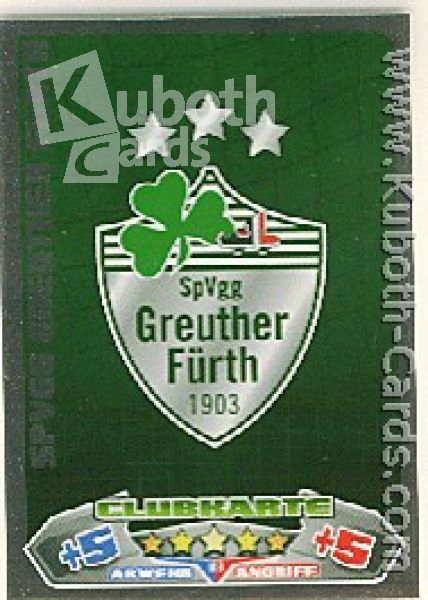 Soccer 2012/13 Topps Match Attax - No 109 - Greuther Fürth