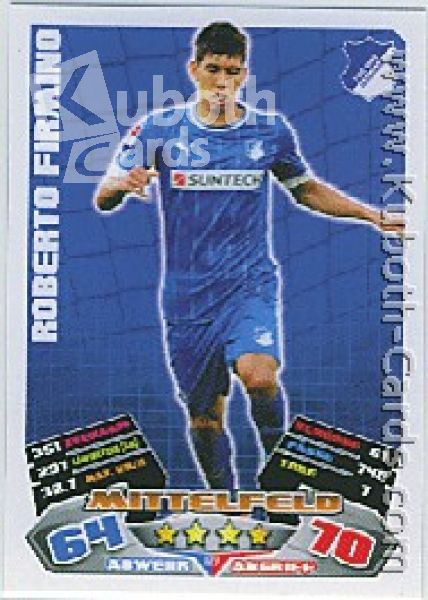 Fussball 2012 / 13 Topps Match Attax - No 177 - Roberto Firmino