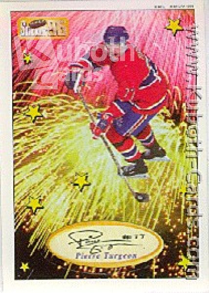 NHL 1995 / 96 Imperial Stickers Die-Cut Superstars - No 1 of 25 - Pierre Turgeon