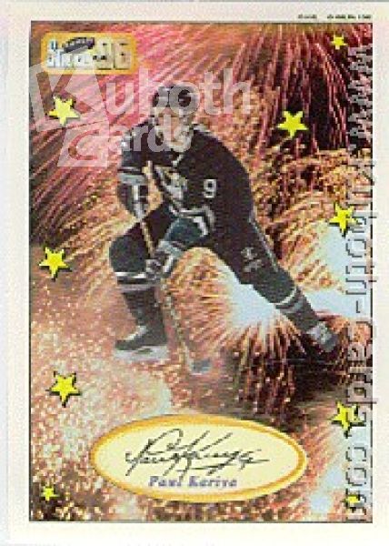 NHL 1995 / 96 Imperial Stickers Die-Cut Superstars - No 12 of 25 - Paul Kariya