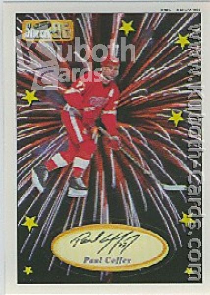 NHL 1995 / 96 Imperial Stickers Die-Cut Superstars - No 5 of 25 - Paul Coffey