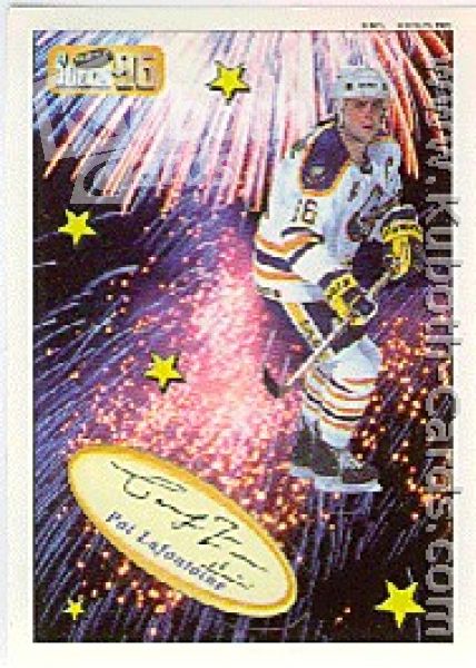 NHL 1995 / 96 Imperial Stickers Die-Cut Superstars - No 3 of 25 - Pat LaFontaine