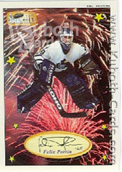 NHL 1995 / 96 Imperial Stickers Die-Cut Superstars - No 19 of 25 - Felix Potvin