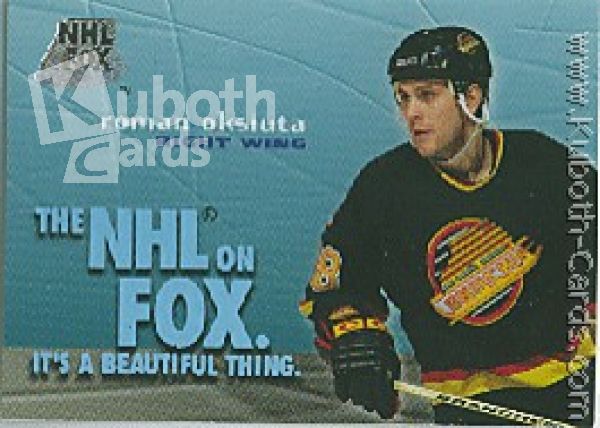 NHL 1995 / 96 SkyBox Impact NHL on Fox - No 2 of 18 - Roman Oksiuta