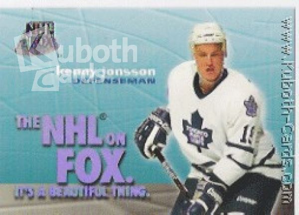 NHL 1995 / 96 SkyBox Impact NHL on Fox - No 13 of 18 - Kenny Jonsson