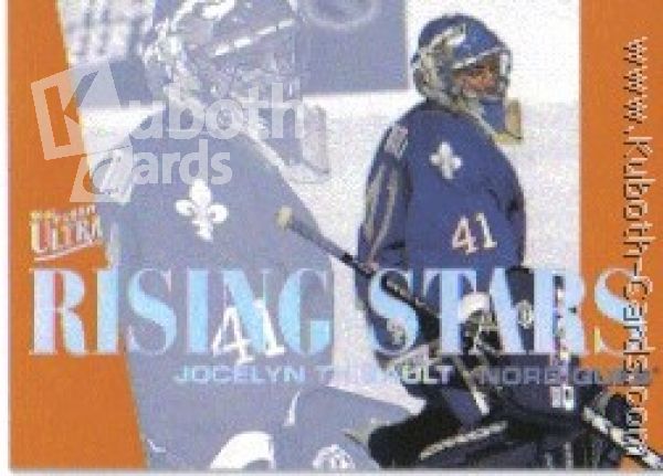 NHL 1995/96 Ultra Rising Stars - No 8 of 10 - Joceyln Thibault