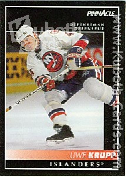 NHL 1992 / 93 Pinnacle French - No 86 - Uwe Krupp