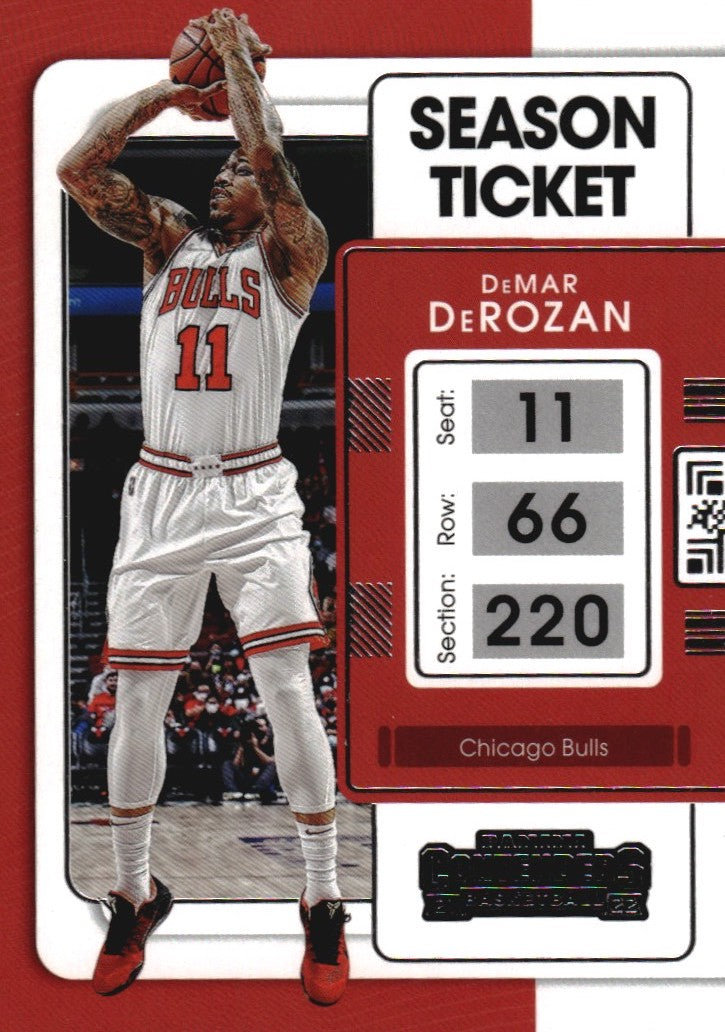 NBA 2021-22 Panini Contenders - No 56 - DeMar DeRozan
