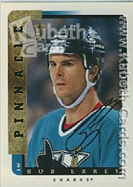 NHL 1996 / 97 Be A Player Autographs - No 197 - Bob Errey