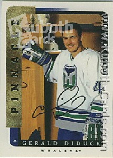 NHL 1996 / 97 Be A Player Autographs - No 167 - Gerald Diduck