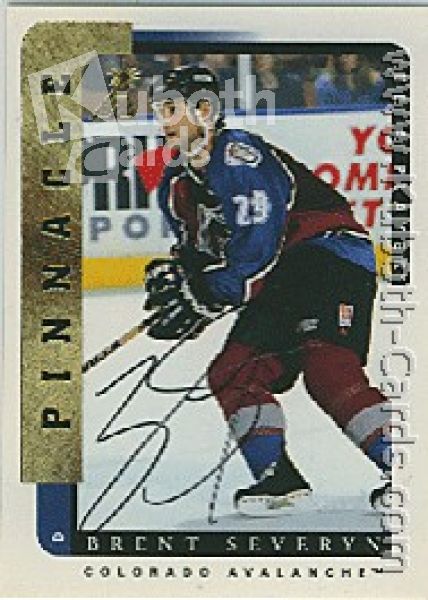 NHL 1996 / 97 Be A Player Autographs - No 185 - Brent Severyn
