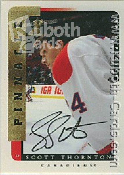 NHL 1996 / 97 Be A Player Autographs - No 153 - Scott Thornton