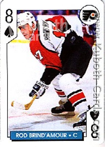 NHL 1996 / 97 NHL Hockey Poker Playing Cards Aces - No 4