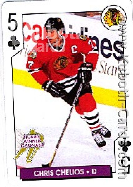 NHL 1996 / 97 NHL Hockey Poker Playing Cards Aces - No 8