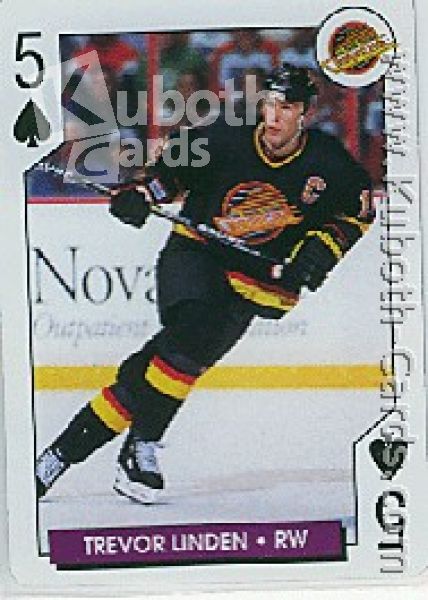 NHL 1996 / 97 NHL Hockey Poker Playing Cards Aces - No 30