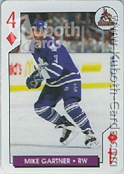 NHL 1996 / 97 NHL Hockey Poker Playing Cards Aces - No 17