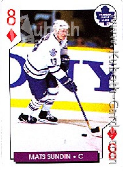 NHL 1996 / 97 NHL Hockey Poker Playing Cards Aces - No 45