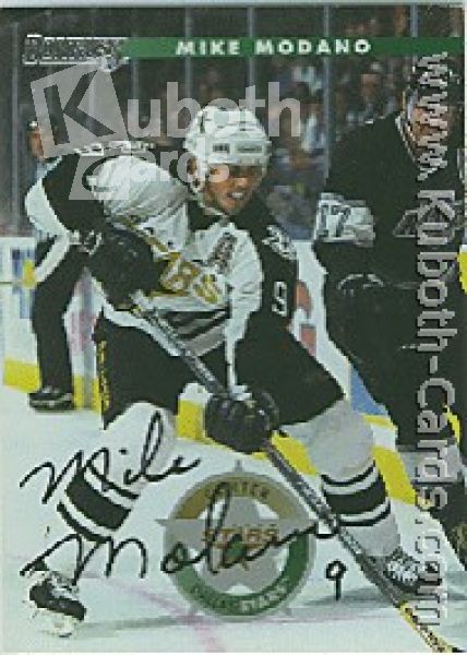 NHL 1996 / 97 Donruss - No 22 - Mike Modano - Autograph