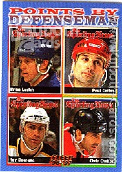 NHL 1996/97 Fleer - No 140 - Defensive Point Leaders