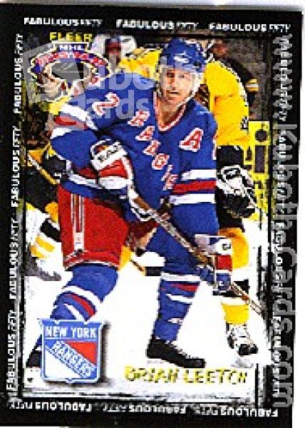 NHL 1996 / 97 Fleer Picks Fabulous 50 - No 25 of 50 - Leetch