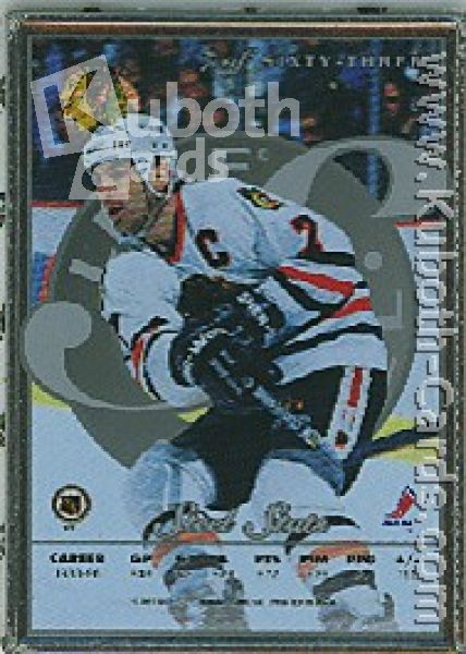 NHL 1996 / 97 Leaf Preferred Steel - No 7 of 63 - Chris Chelios