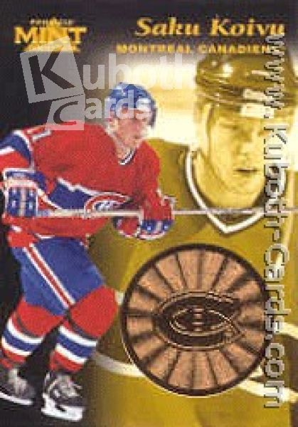 NHL 1996/97 Pinnacle Mint Bronze - No 9 of 30 - Saku Koivu