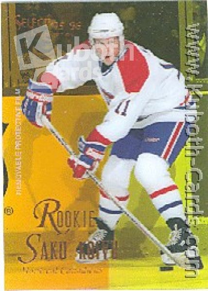 NHL 1995 / 96 Select Certified Mirror Gold - No 117 - Saku Koivu