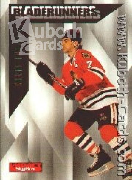 NHL 1996/97 Fleer SkyBox Impact BladeRunners - No 2 of 25 - Chris Chelios