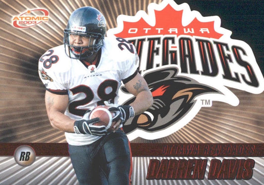 NFL 2003 Atomic CFL Red - No 58 - Darren Davis