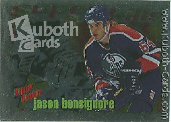 NHL 1995/96 Topps Superskills Super Rookie - No SR2 - Jason Bonsignore