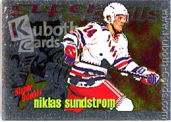 NHL 1995 / 96 Topps Superskills Super Rookie - No SR14 - Niklas Sundstrom