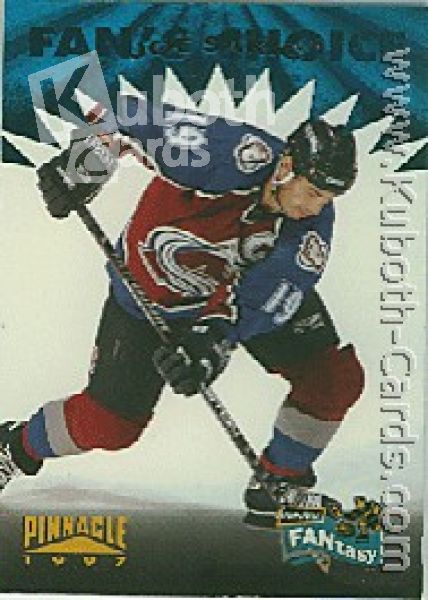 NHL 1996/97 Pinnacle Fantasy - No FC 17 of 20 - Joe Sakic