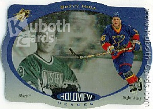 NHL 1996-97 SPx Holoview Heroes - No HH8 - Brett Hull