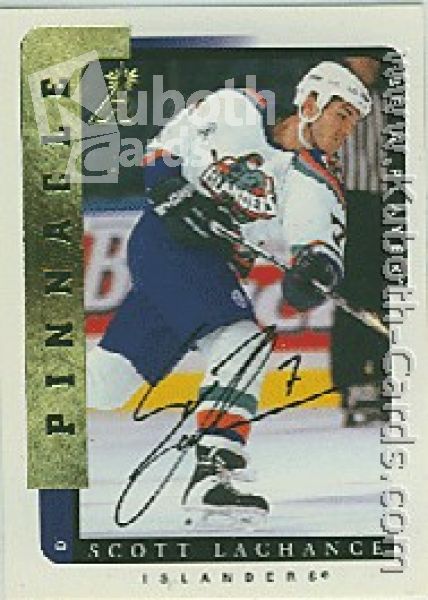 NHL 1996 / 97 Be A Player Autographs - No 27 - Scott Lachance