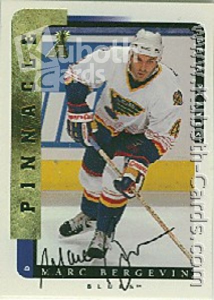 NHL 1996 / 97 Be A Player Autographs - No 85 - Marc Bergevin