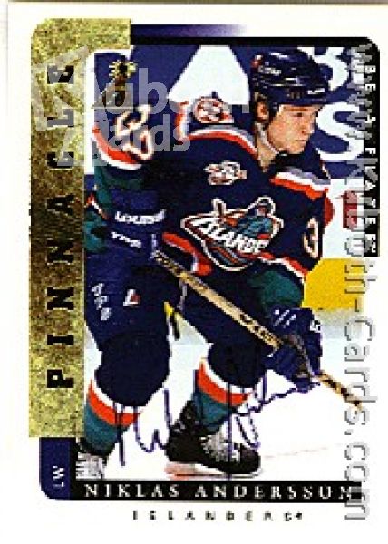 NHL 1996 / 97 Be A Player Autographs - No 98 - N. Andersson