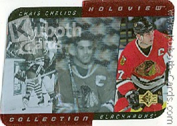 NHL 1996 / 97 SP Holoview Collection - No HC6 - Chris Chelios