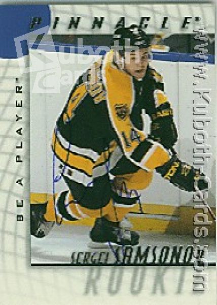 NHL 1997 / 98 Be A Player Autographs - No 220 - S. Samsonov