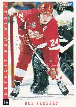 NHL 1993 / 94 Score Canadian - No 59 - Bob Probert