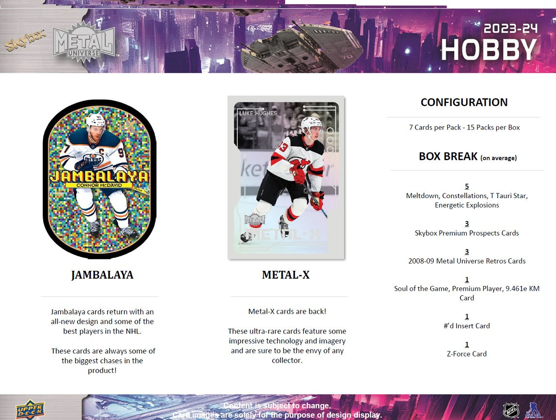 NHL 2023-24 Metal Universe Hobby