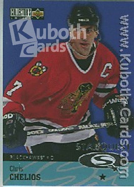 NHL 1997 / 98 Collector's Choice Star Quest - No SQ11 - Chris Chelios