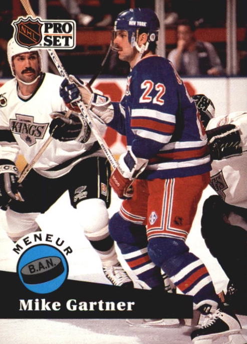 NHL 1991-92 ProSet French - No 604 - Mike Gartner