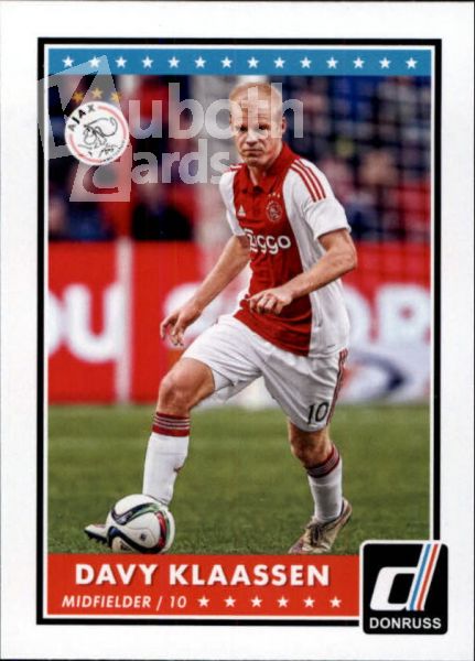 Fus 2015-16 Donruss - No 100 - Davy Klaassen